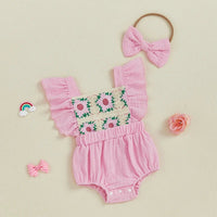 Crochet Daisy Romper - The Ollie Bee