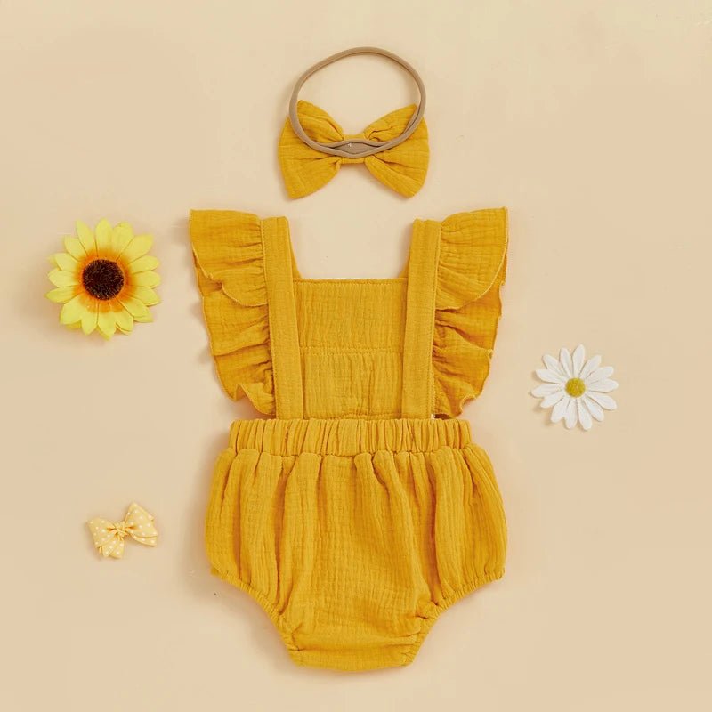 Crochet Daisy Romper - The Ollie Bee