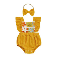 Crochet Daisy Romper - The Ollie Bee