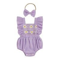 Crochet Daisy Romper - The Ollie Bee
