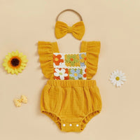Crochet Daisy Romper - The Ollie Bee