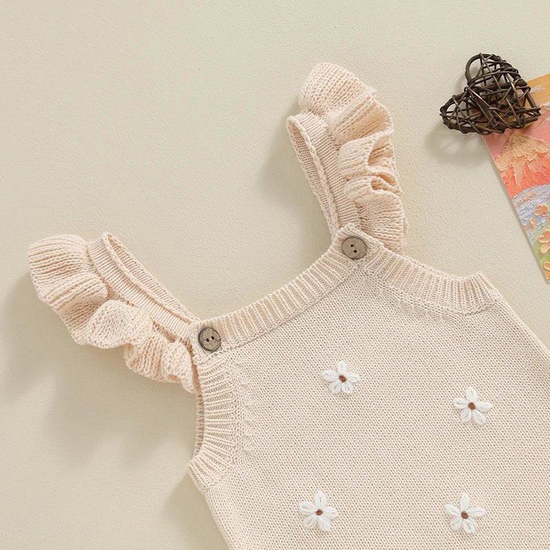 Dainty Flowers Sweater Onesie - The Ollie Bee