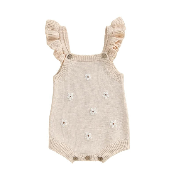 Dainty Flowers Sweater Onesie - The Ollie Bee