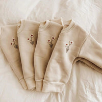 Daisy Embroidered Jogger Set - The Ollie Bee
