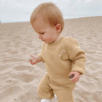 Daisy Embroidered Jogger Set - The Ollie Bee