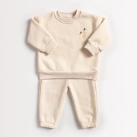 Daisy Embroidered Jogger Set - The Ollie Bee