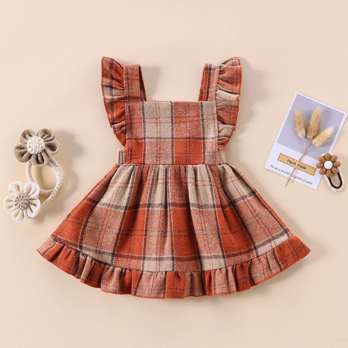 Fall Flannel Dress - The Ollie Bee