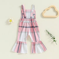 Flannel Flare Pant Overalls - The Ollie Bee