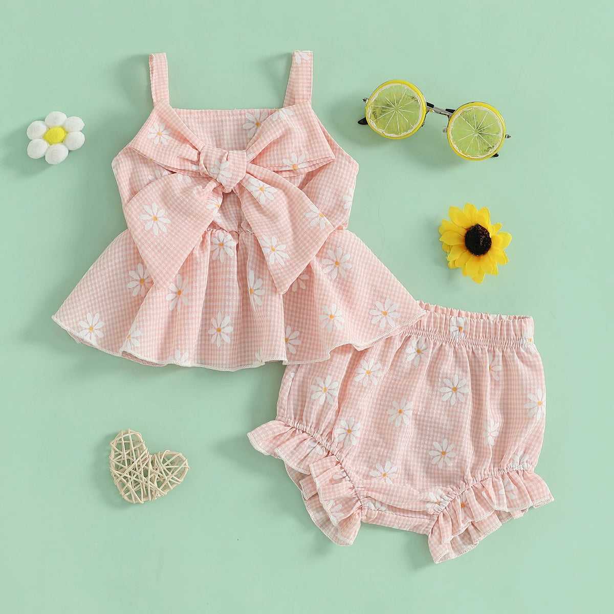 Floral Bowknot Set - The Ollie Bee