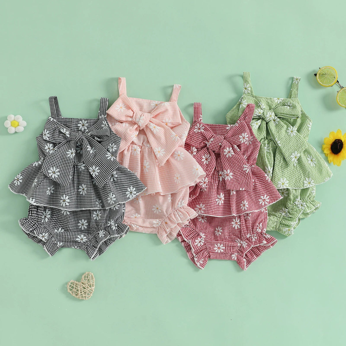 Floral Bowknot Set - The Ollie Bee