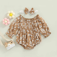 Floral Bubble Romper - The Ollie Bee