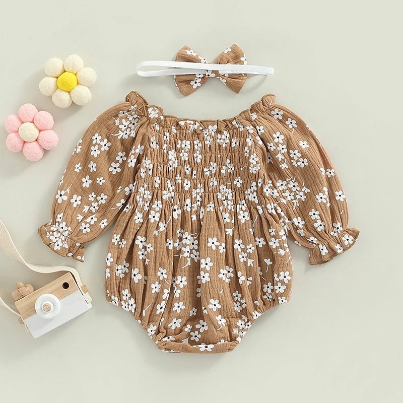 Floral Bubble Romper - The Ollie Bee