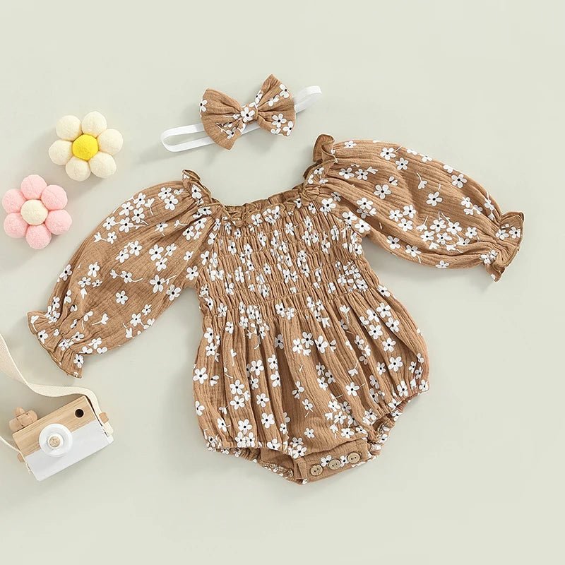 Floral Bubble Romper - The Ollie Bee