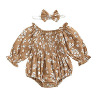 Floral Bubble Romper - The Ollie Bee