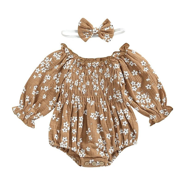 Floral Bubble Romper - The Ollie Bee