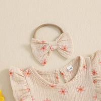 Floral Fly Sleeve Shortsie - The Ollie Bee