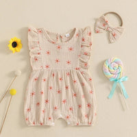 Floral Fly Sleeve Shortsie - The Ollie Bee