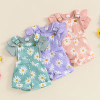 Gerber Daisy Overalls Set - The Ollie Bee