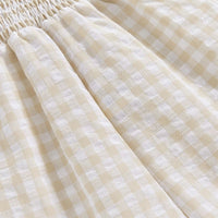 Gingham Smocked Jumpsuit - The Ollie Bee