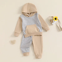 Greige Hoodie Set - The Ollie Bee