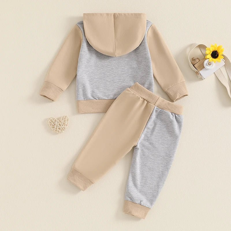 Greige Hoodie Set - The Ollie Bee