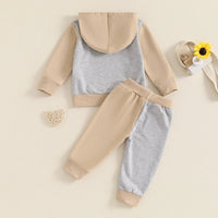 Greige Hoodie Set - The Ollie Bee