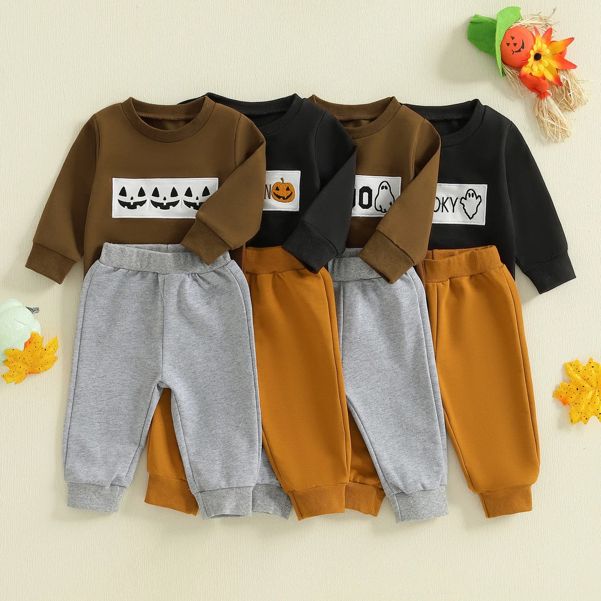 Halloween Embroidered Set - The Ollie Bee