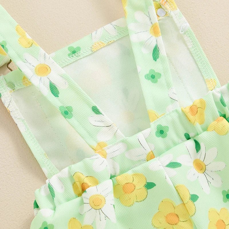 Happy Floral Overalls - The Ollie Bee