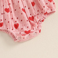 Hearts & Dots Onesie - The Ollie Bee