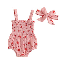 Hearts & Dots Onesie - The Ollie Bee