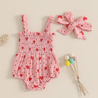 Hearts & Dots Onesie - The Ollie Bee