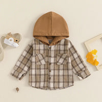 Hooded Plaid Jacket - The Ollie Bee