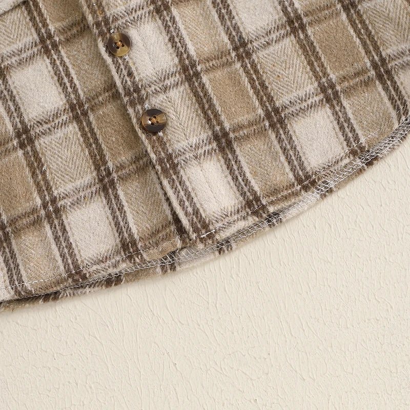 Hooded Plaid Jacket - The Ollie Bee