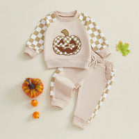Jack O' Lantern Checkered Set - The Ollie Bee