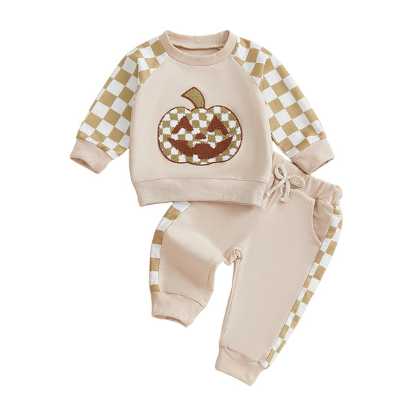Jack O' Lantern Checkered Set - The Ollie Bee