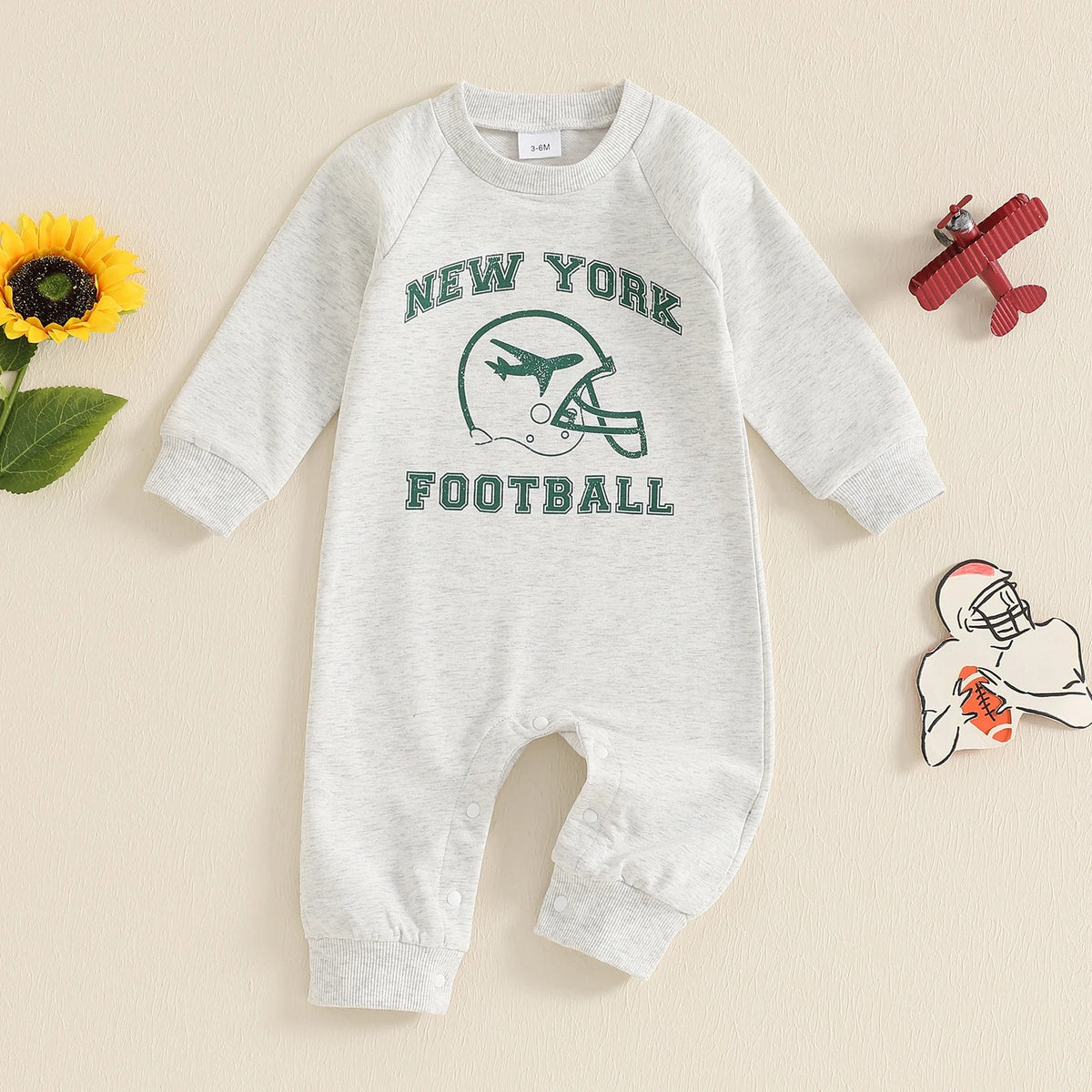 Jets Football Onesie - The Ollie Bee