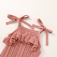 Knit Ruffle Onesie - The Ollie Bee