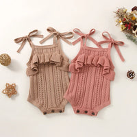 Knit Ruffle Onesie - The Ollie Bee