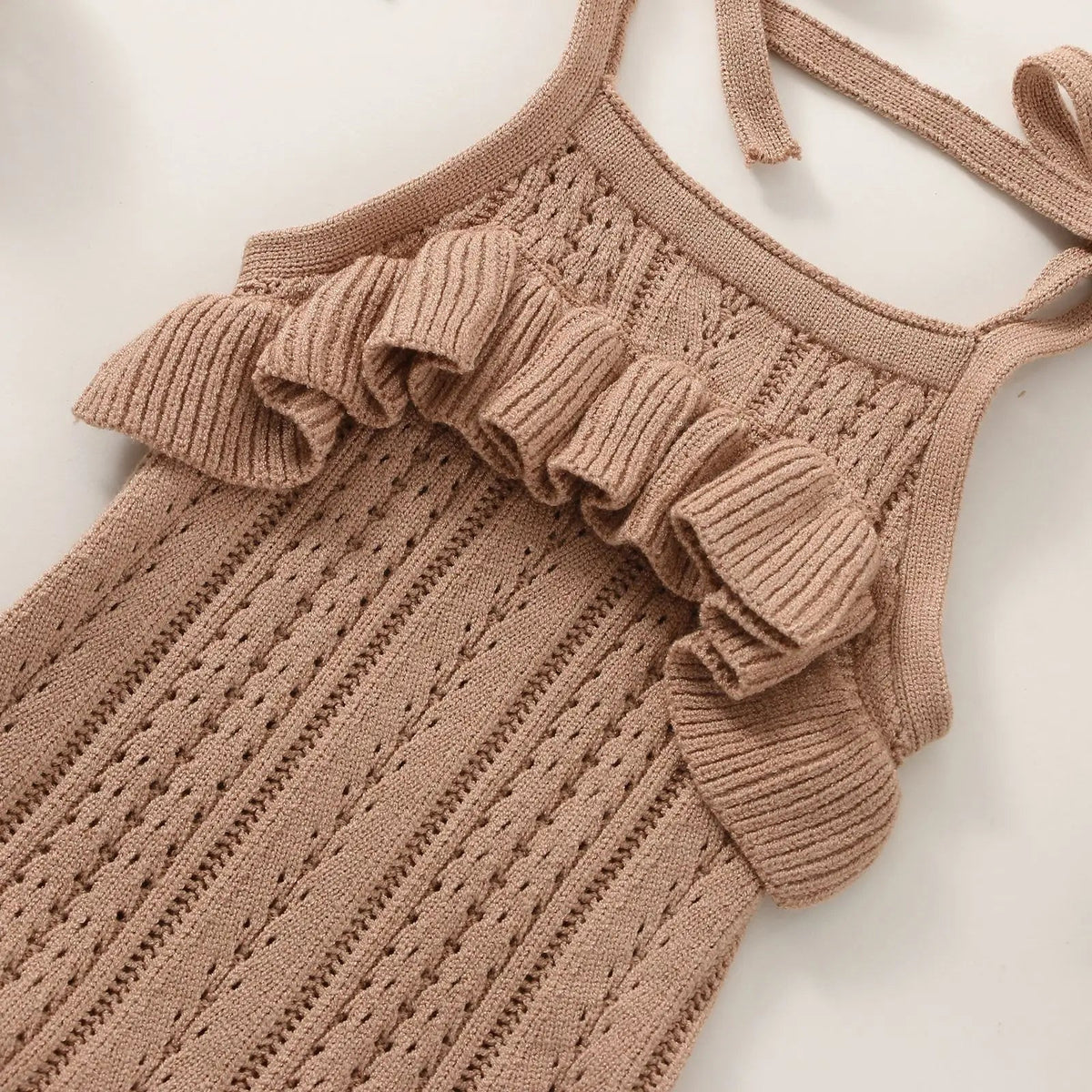 Knit Ruffle Onesie - The Ollie Bee