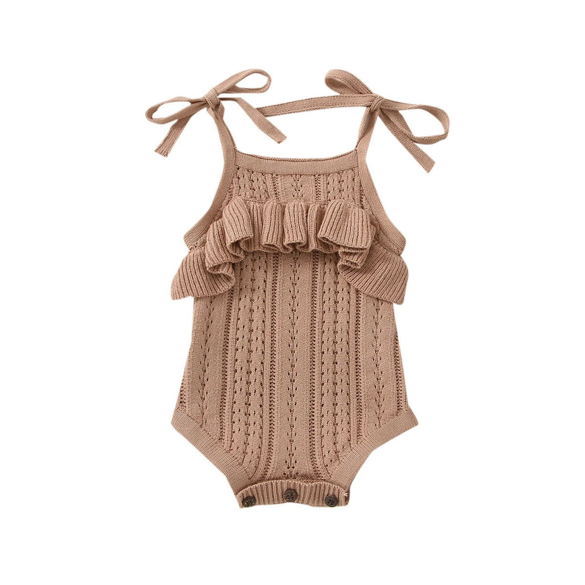 Knit Ruffle Onesie - The Ollie Bee