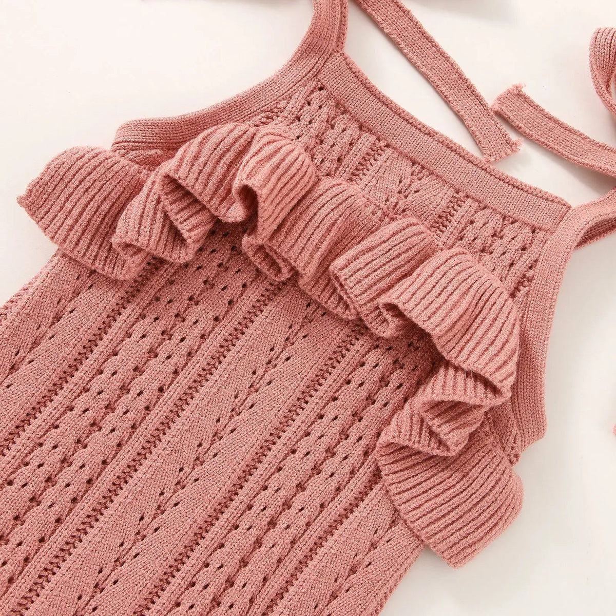 Knit Ruffle Onesie - The Ollie Bee