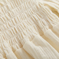 Lantern Sleeve Muslin Romper - The Ollie Bee