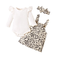 Leopard Overall Dress Set - The Ollie Bee