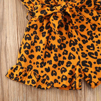 Leopard Ruffle Romper - The Ollie Bee