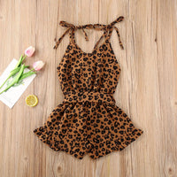 Leopard Ruffle Romper - The Ollie Bee