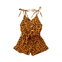 Leopard Ruffle Romper - The Ollie Bee