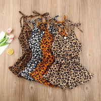 Leopard Ruffle Romper - The Ollie Bee