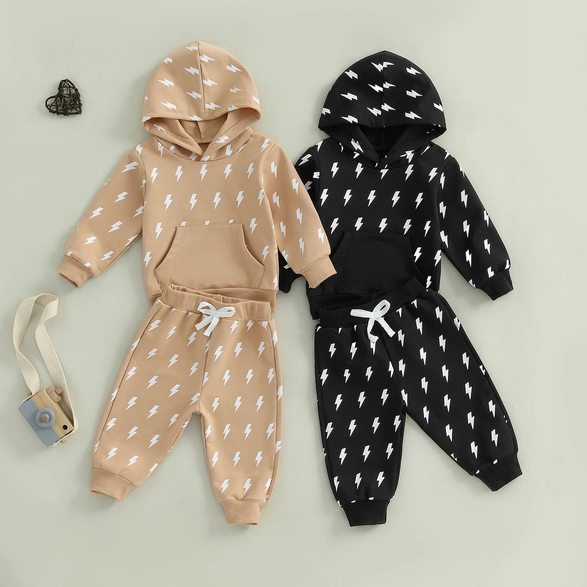 Lightning Bolt Hoodie Set - The Ollie Bee