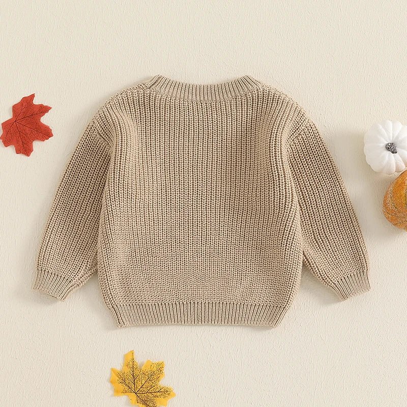 Lil Pumpkin Knit Sweater - The Ollie Bee