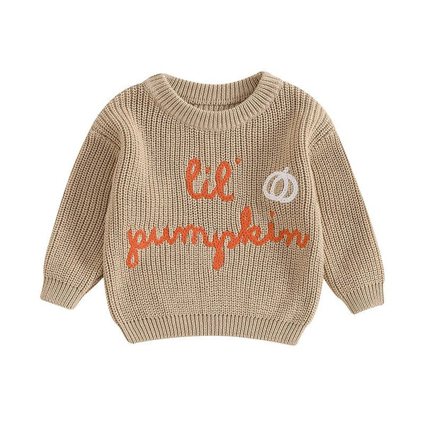 Lil Pumpkin Knit Sweater - The Ollie Bee